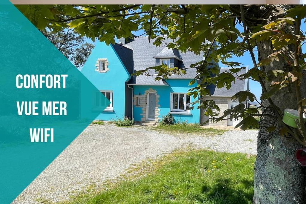 Ti Glas - La Maison Bleue Lanvéoc Eksteriør bilde